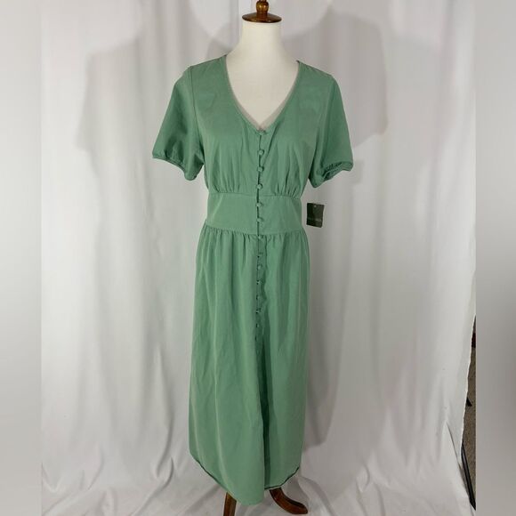 NWT Falls Creek Sage Green Maxi Dress - Picture 1 of 8